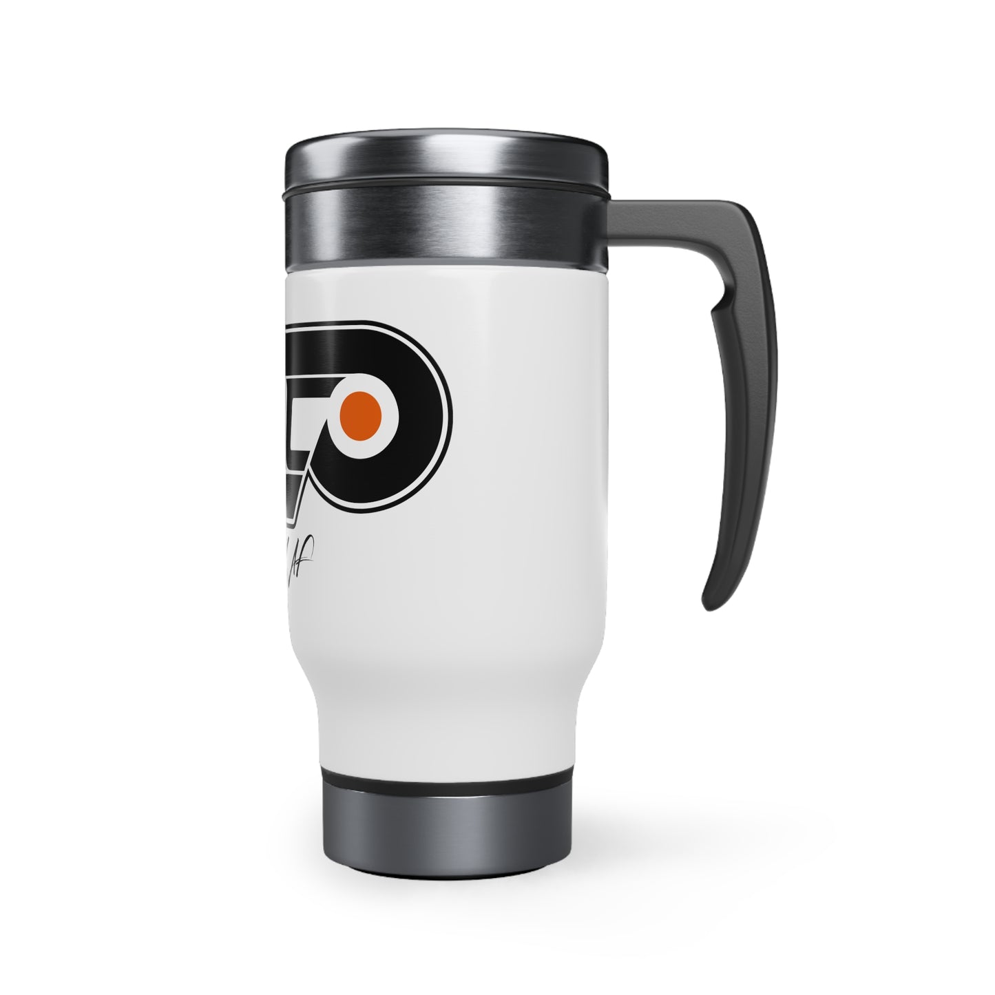 Stainless Steel Travel Mug with Fancy Handle