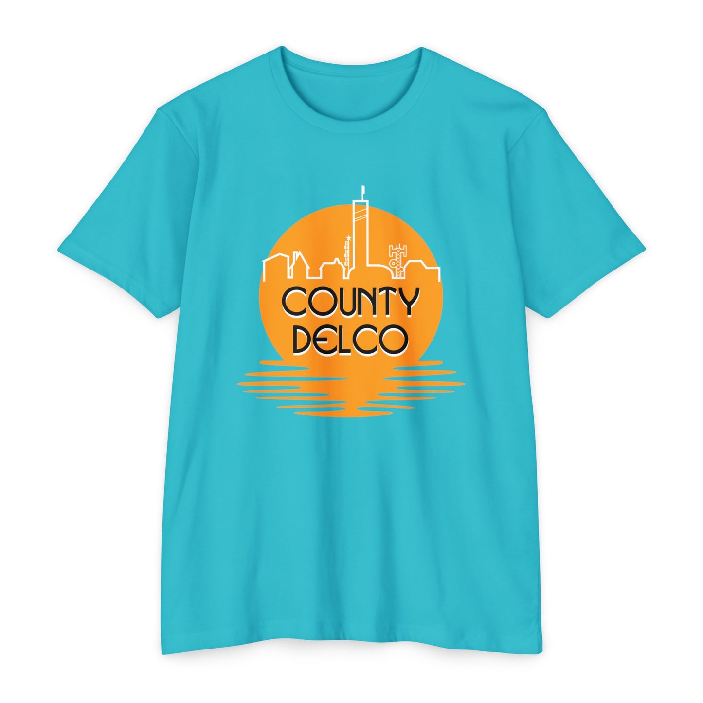Sunset Skyline Delco CVC T-shirt