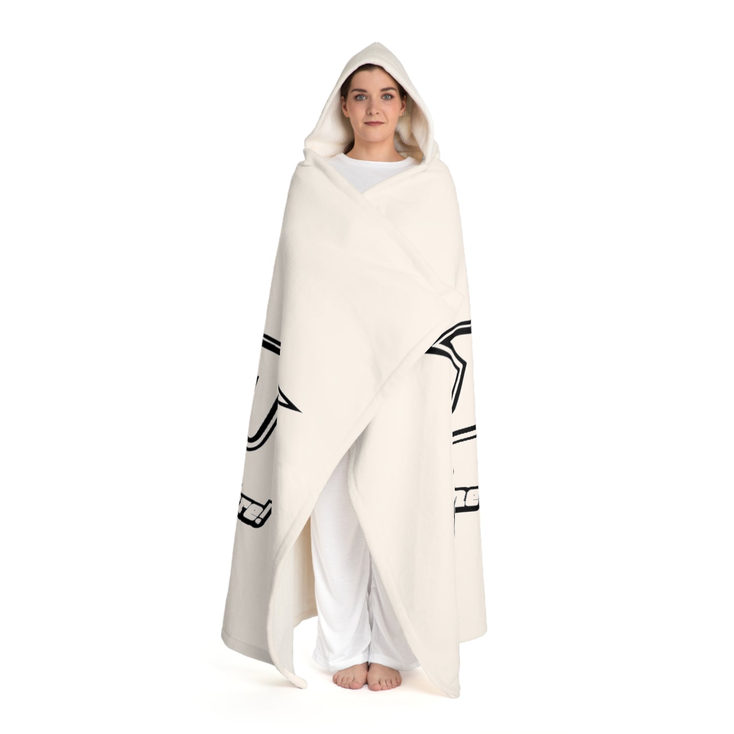 Hooded Sherpa Fleece Blanket
