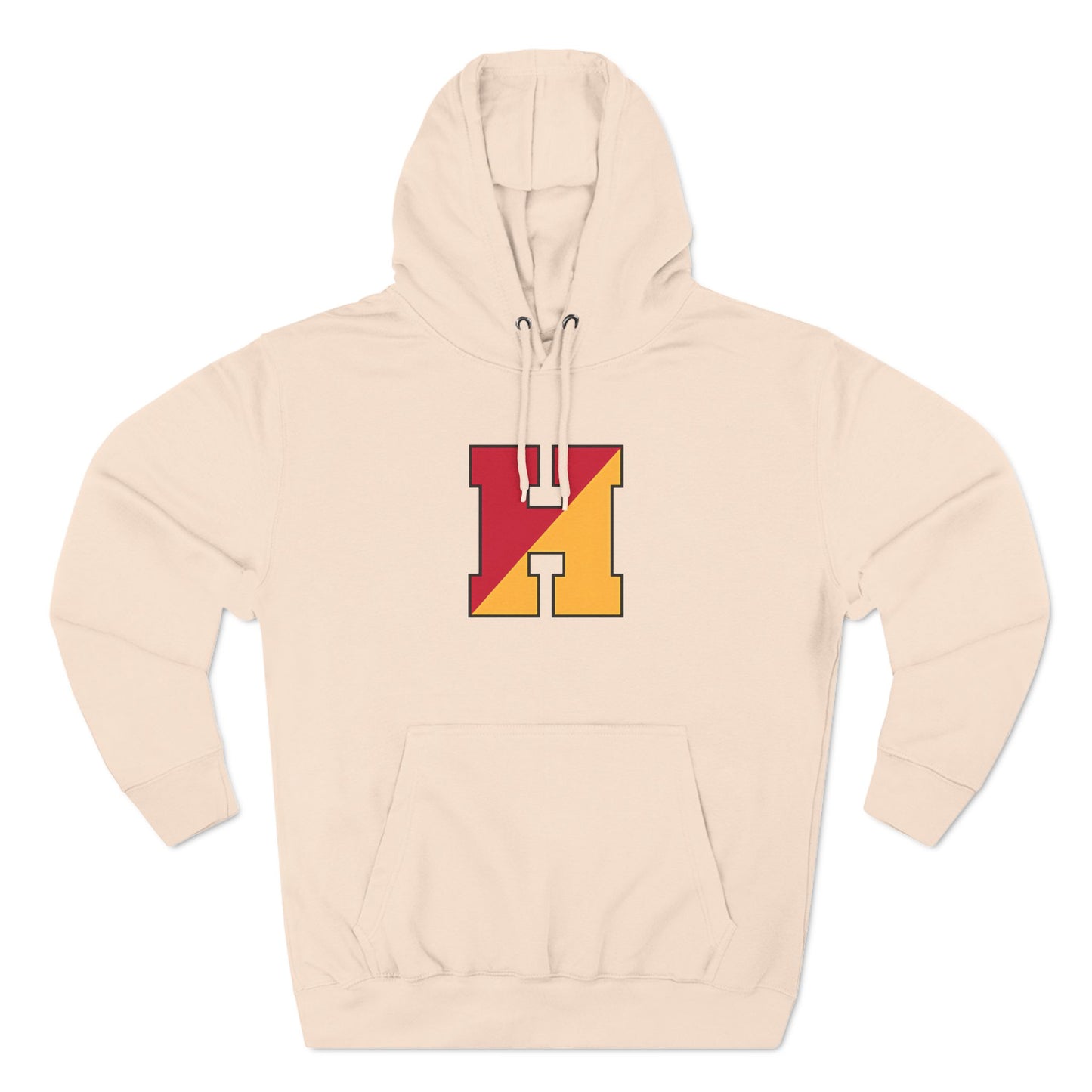 Three-Panel Fleece Hoodie