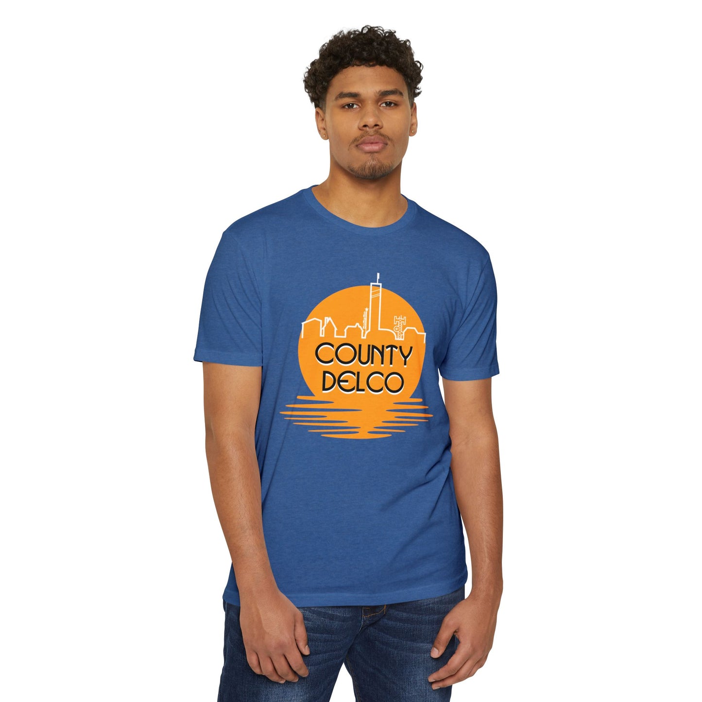 Sunset Skyline Delco CVC T-shirt
