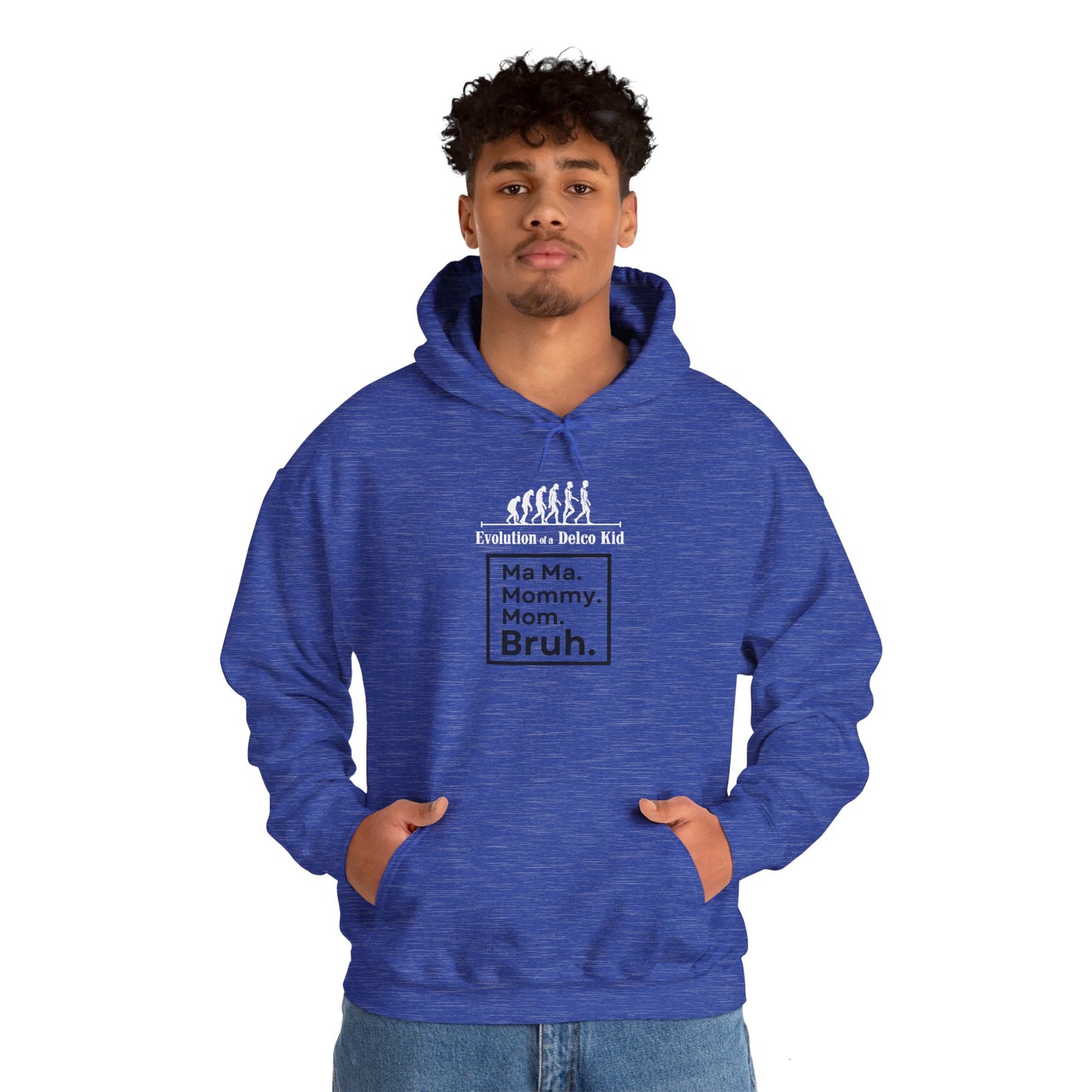 Evolution of a Delco Kid MOM Hoodie