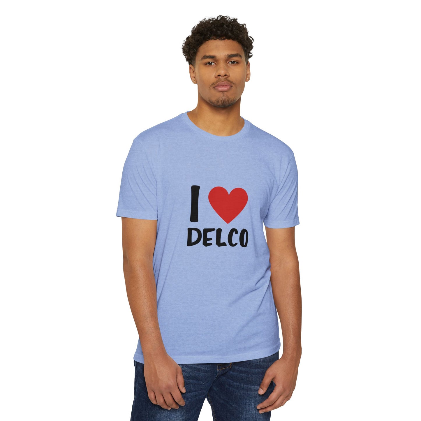 I Love Delco CVC T-shirt