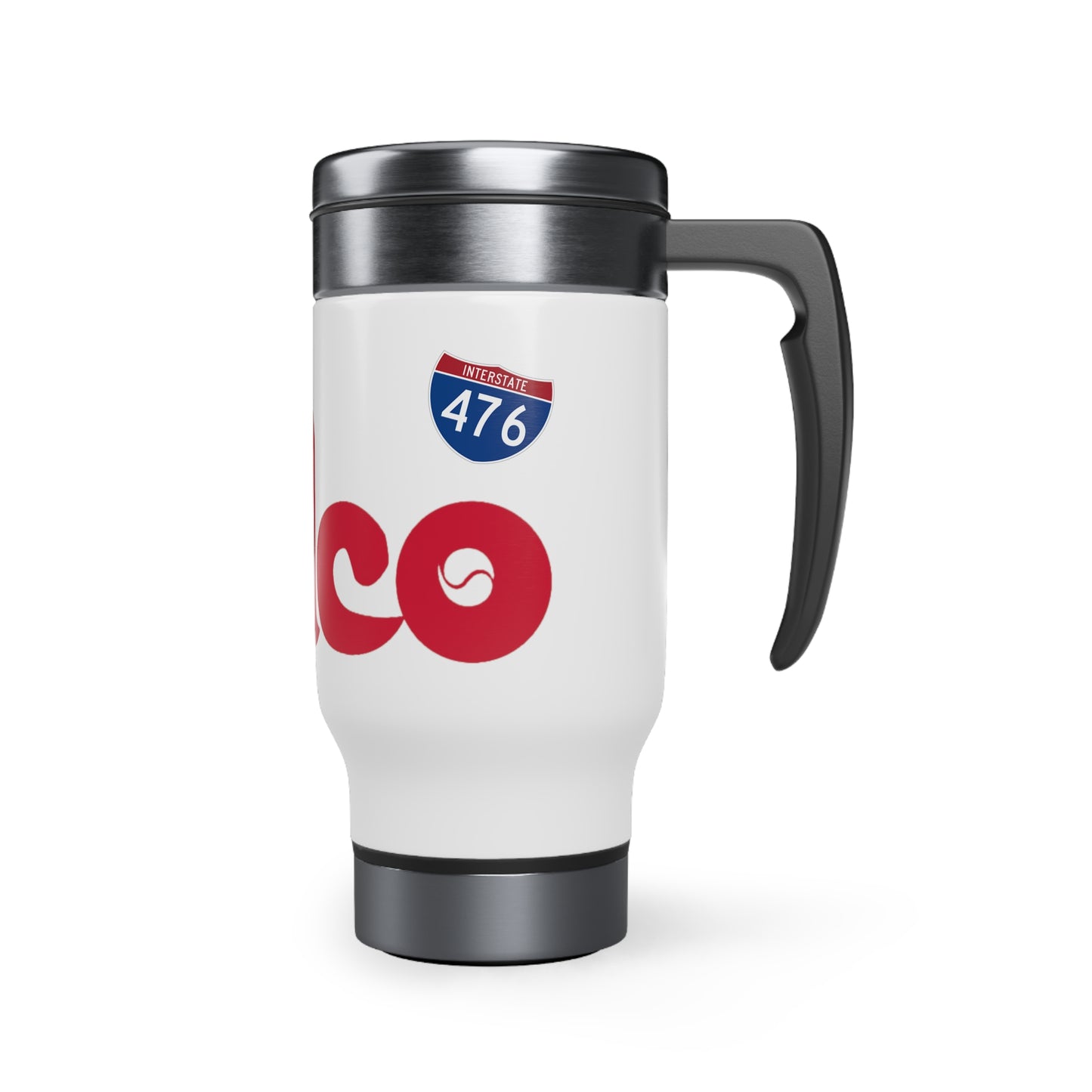 Stainless Steel Travel Mug with Fancy Handle