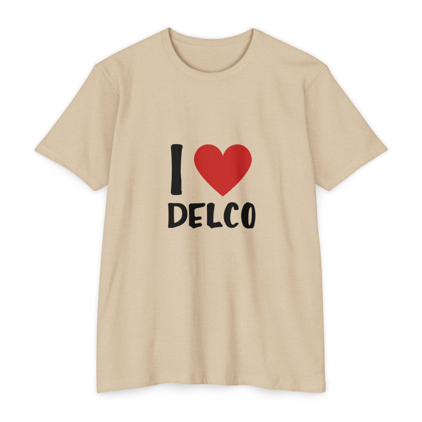 I Love Delco CVC T-shirt