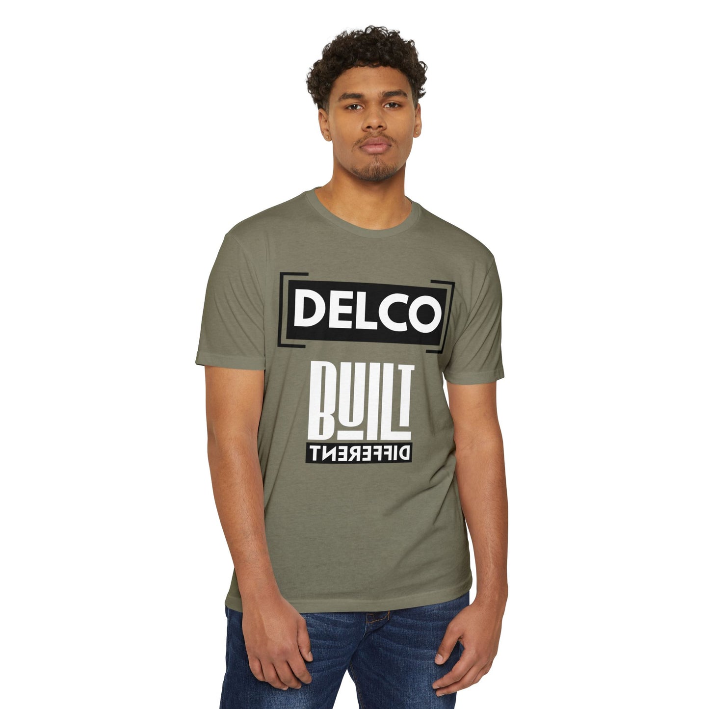 Built Different Delco CVC T-shirt