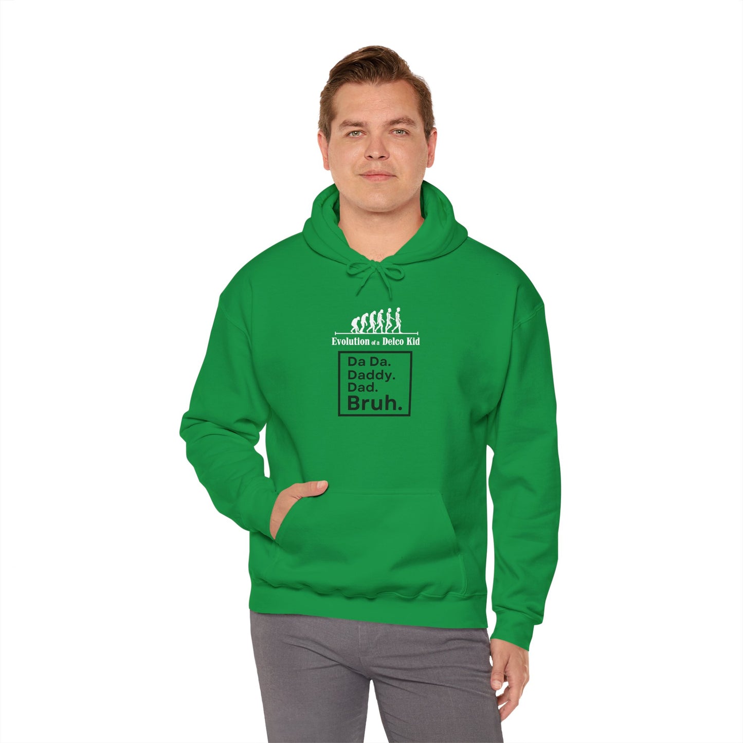 Evolution of a Delco Kid DAD Hoodie