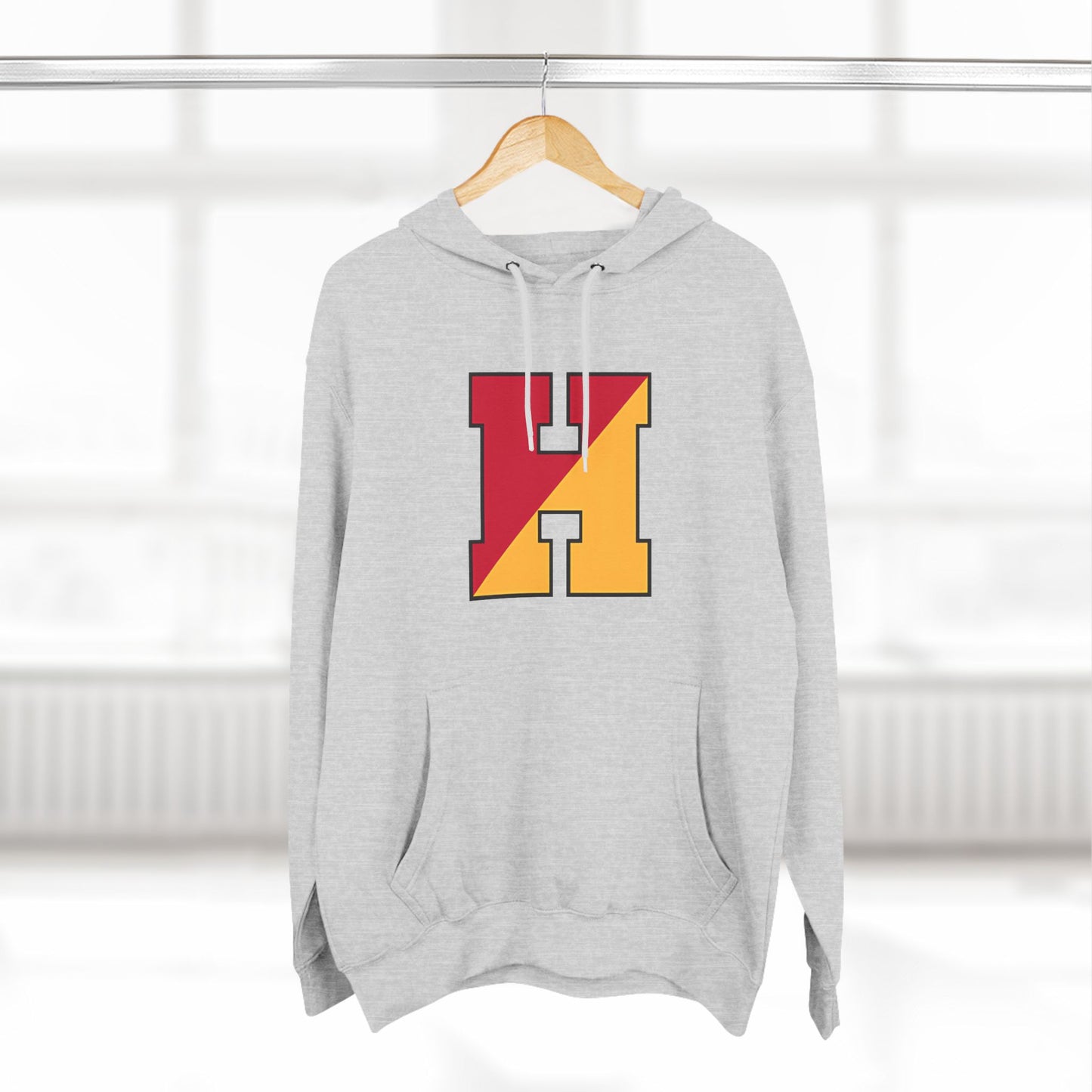 Three-Panel Fleece Hoodie