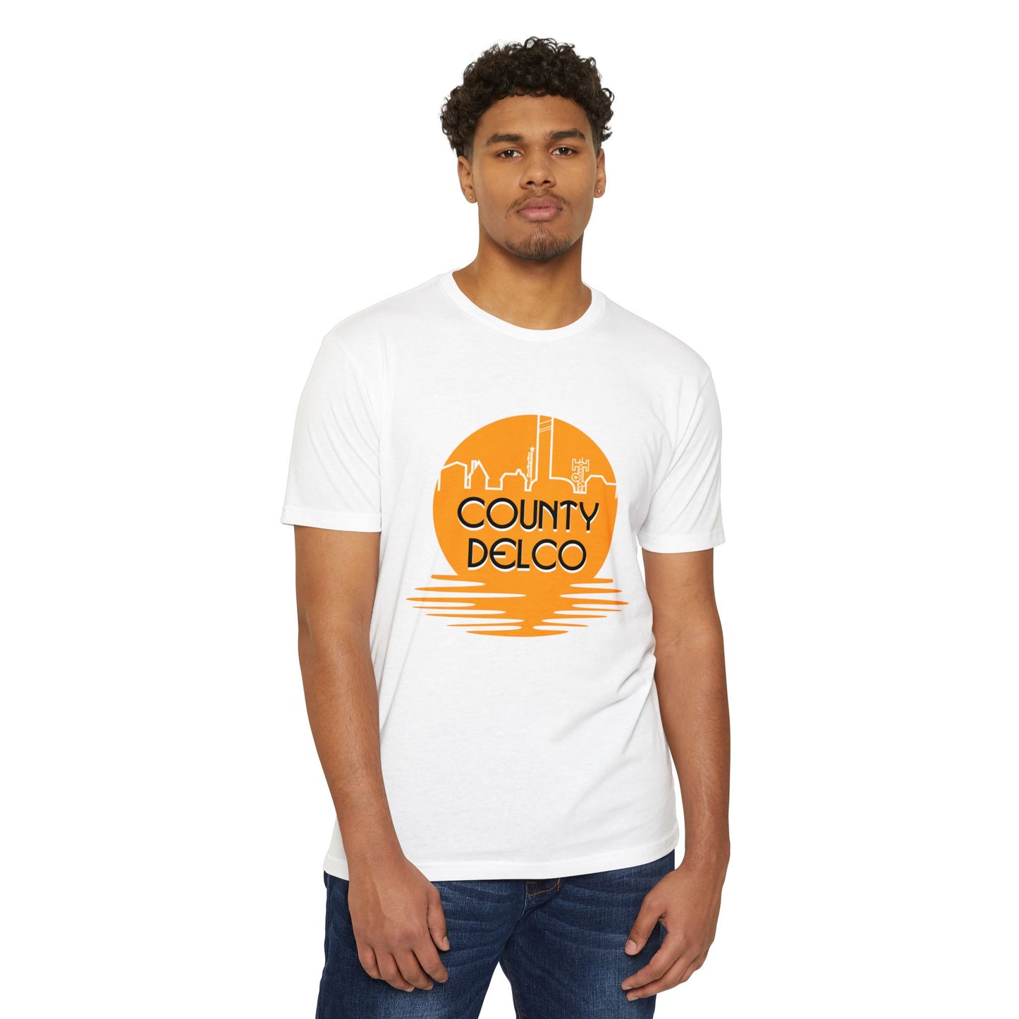 Sunset Skyline Delco CVC T-shirt