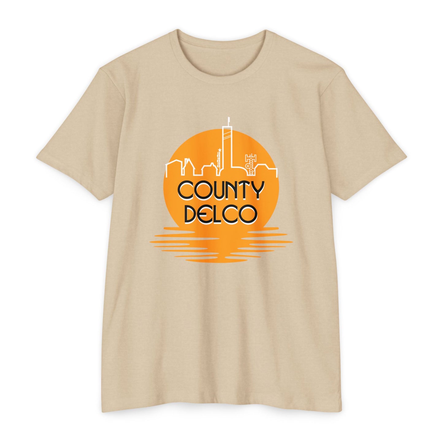 Sunset Skyline Delco CVC T-shirt