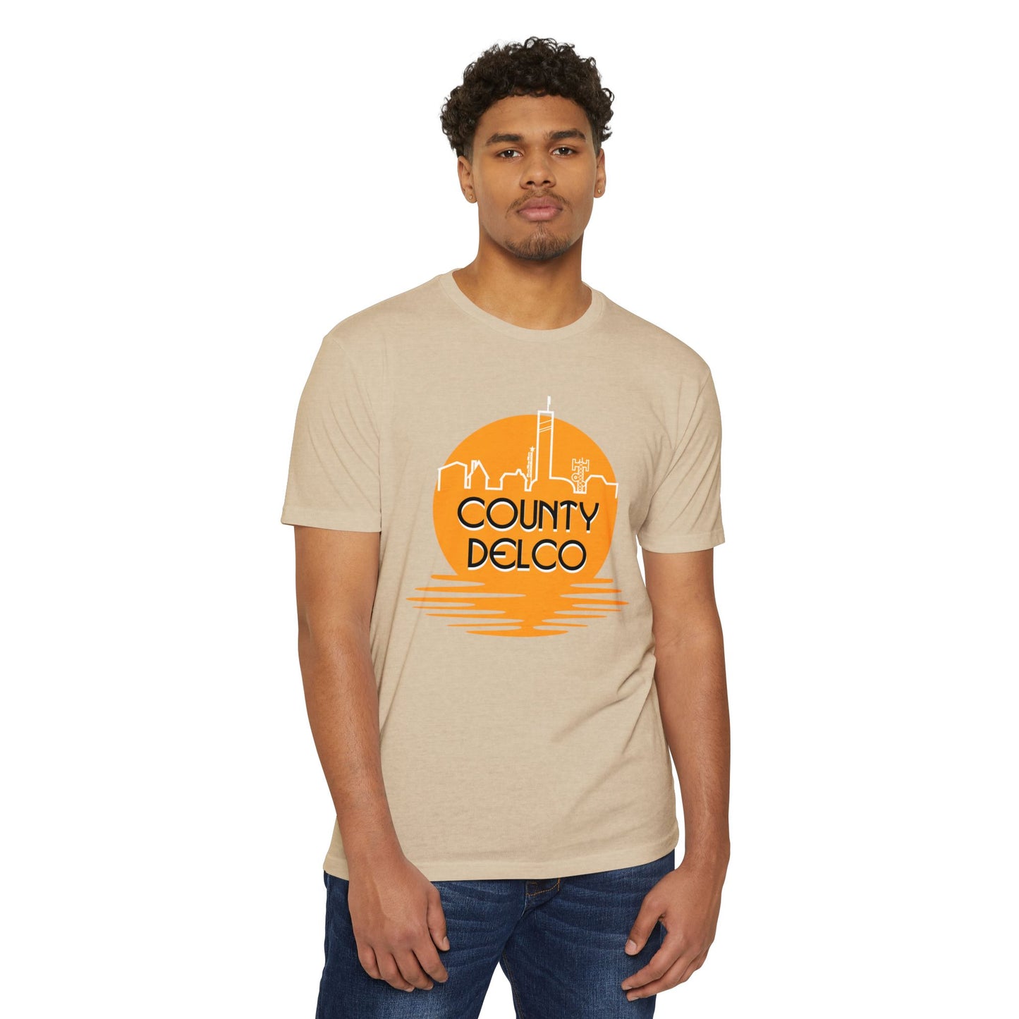 Sunset Skyline Delco CVC T-shirt