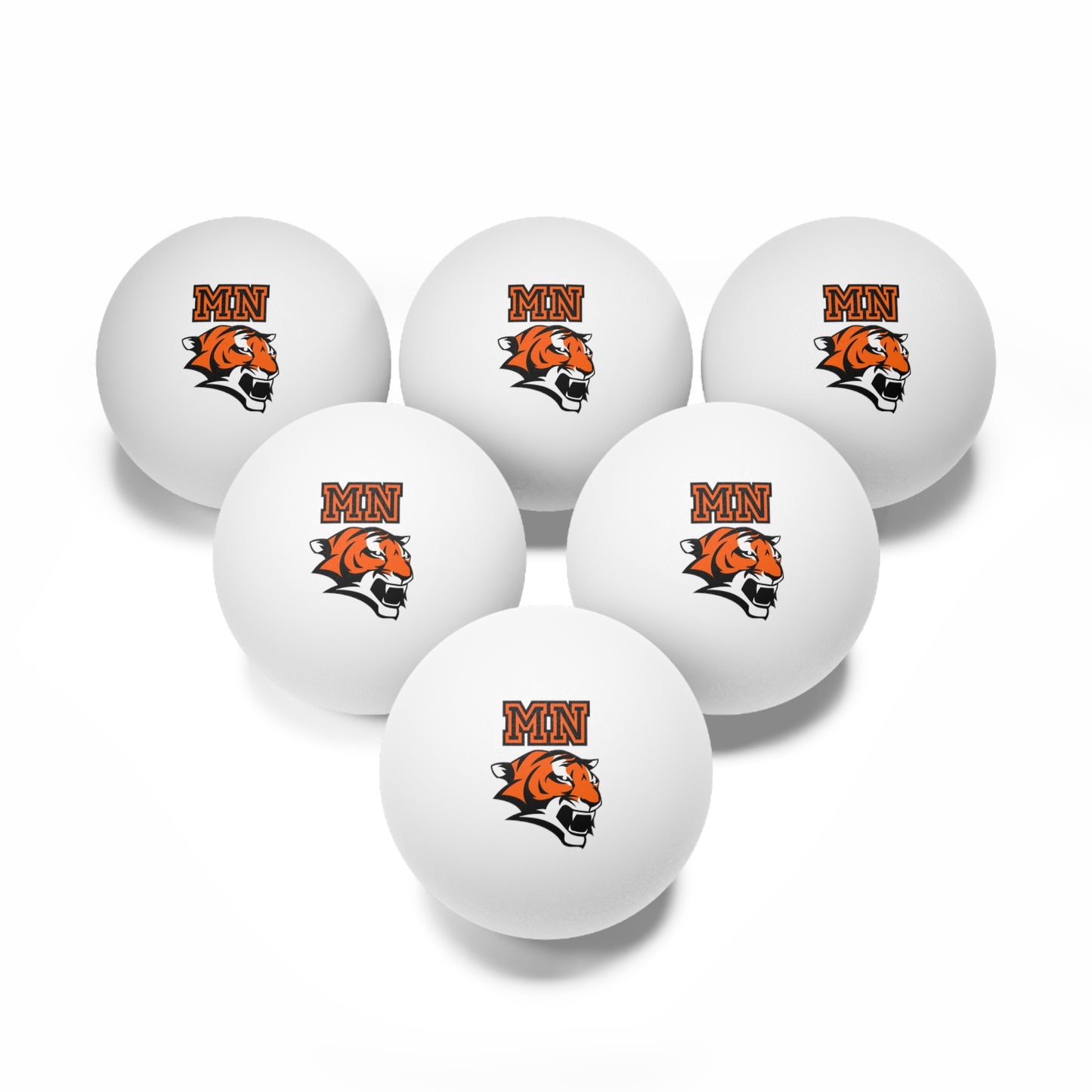Marple Newtown Tigers Ping Pong Balls, 6 pcs