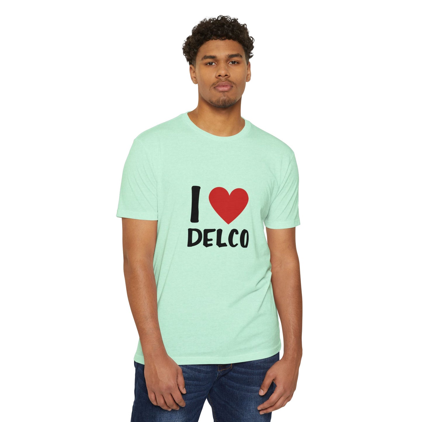 I Love Delco CVC T-shirt