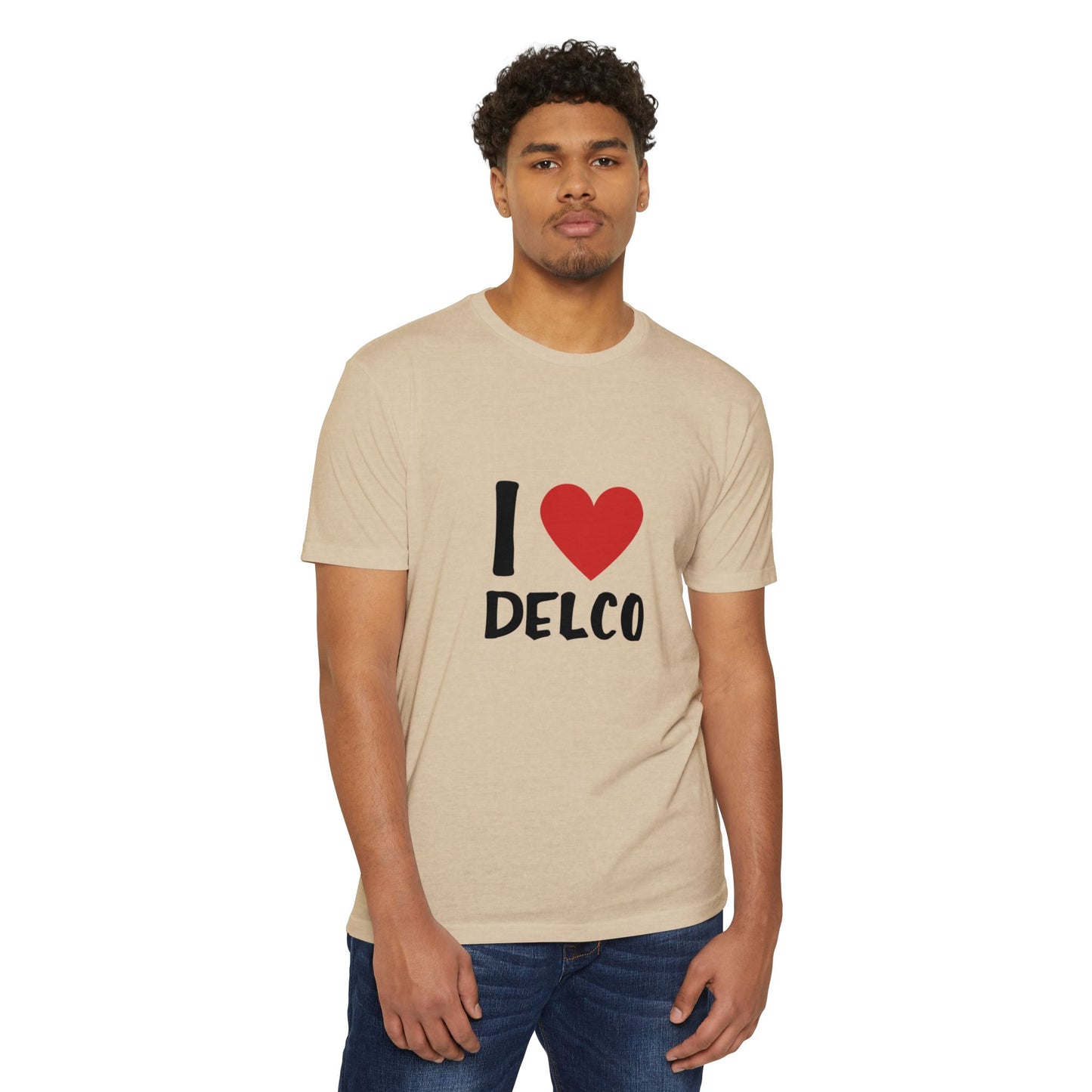 I Love Delco CVC T-shirt