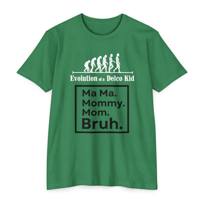 Evolution of a Delco Kid MOM CVC T-shirt