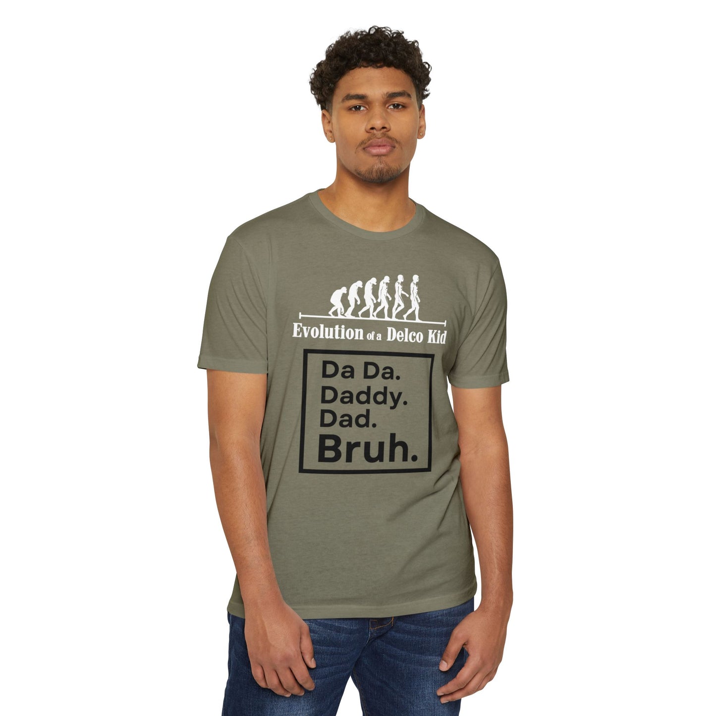 Evolution of a Delco Kid DAD CVC T-shirt