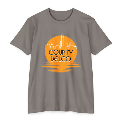 Sunset Skyline Delco CVC T-shirt