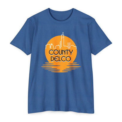 Sunset Skyline Delco CVC T-shirt
