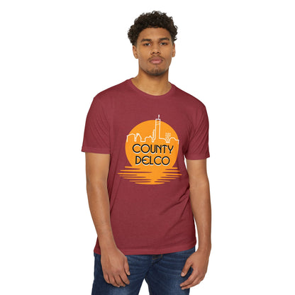 Sunset Skyline Delco CVC T-shirt