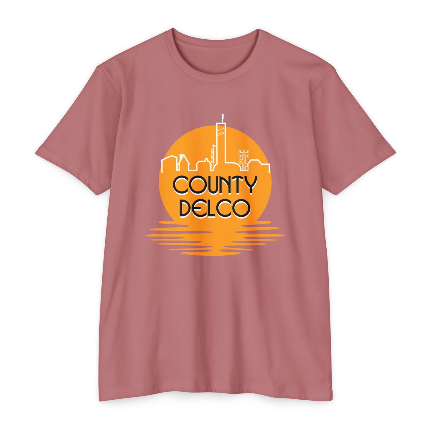 Sunset Skyline Delco CVC T-shirt