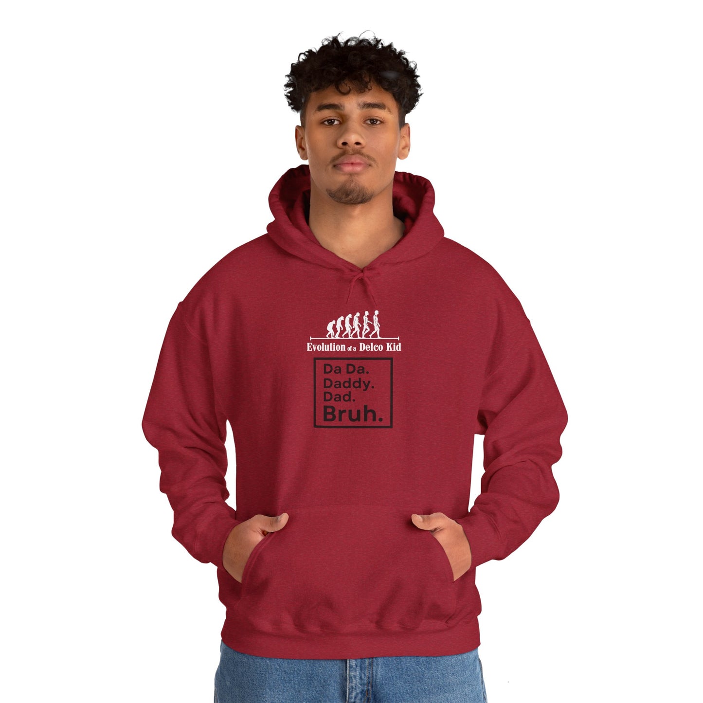 Evolution of a Delco Kid DAD Hoodie