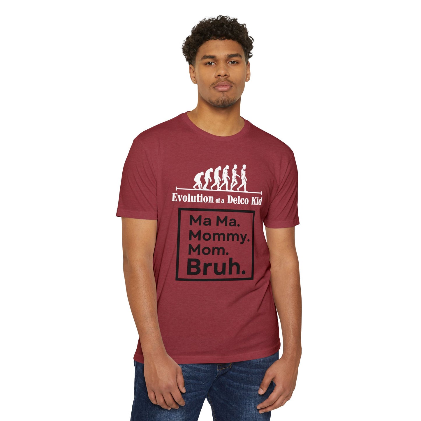 Evolution of a Delco Kid MOM CVC T-shirt