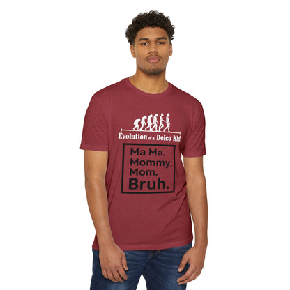 Evolution of a Delco Kid MOM CVC T-shirt