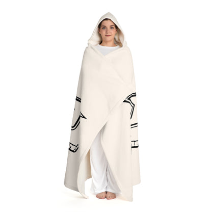 Hooded Sherpa Fleece Blanket
