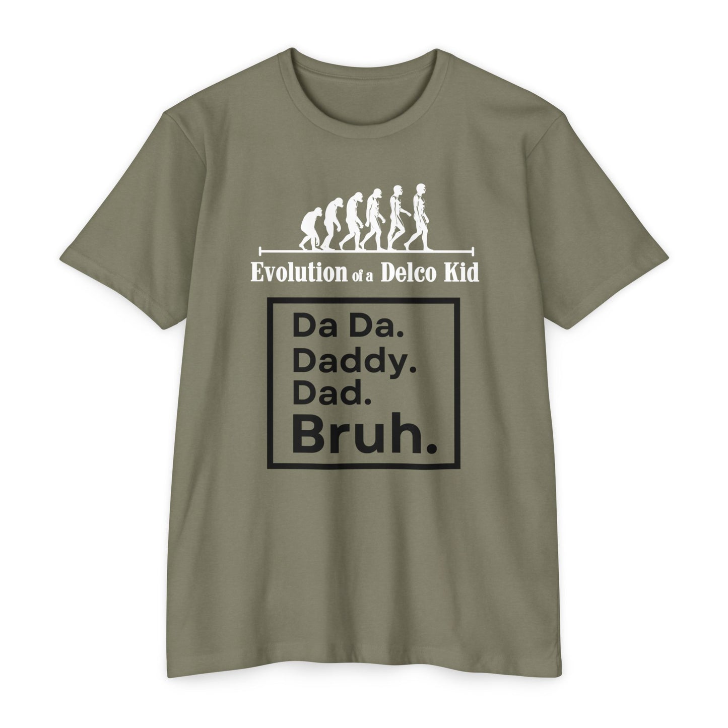 Evolution of a Delco Kid DAD CVC T-shirt