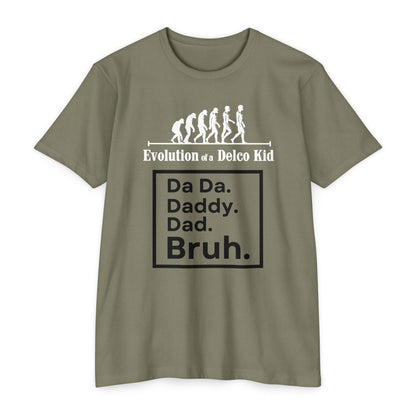 Evolution of a Delco Kid DAD CVC T-shirt