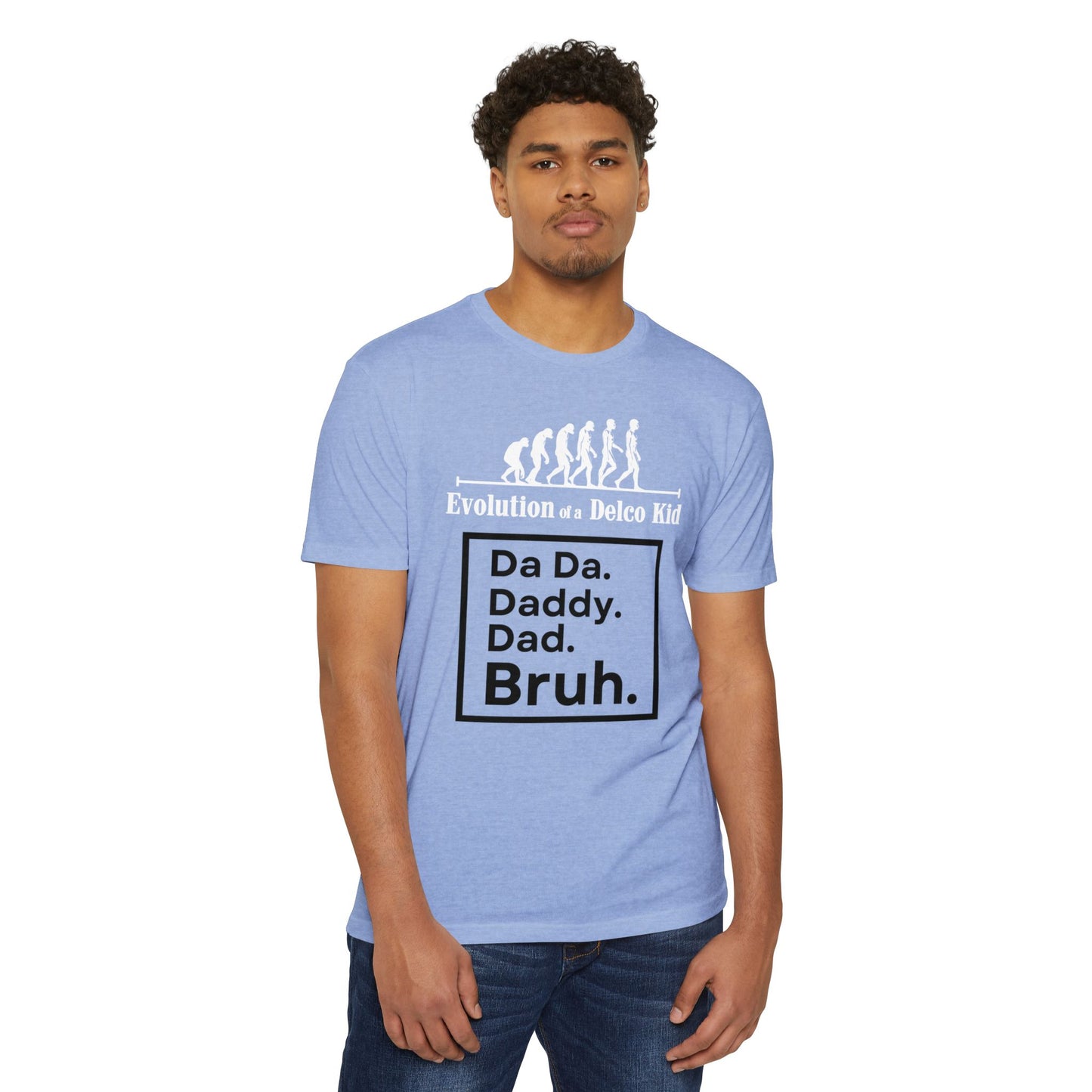 Evolution of a Delco Kid DAD CVC T-shirt