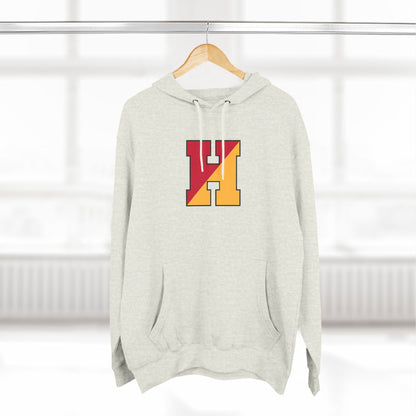 Three-Panel Fleece Hoodie