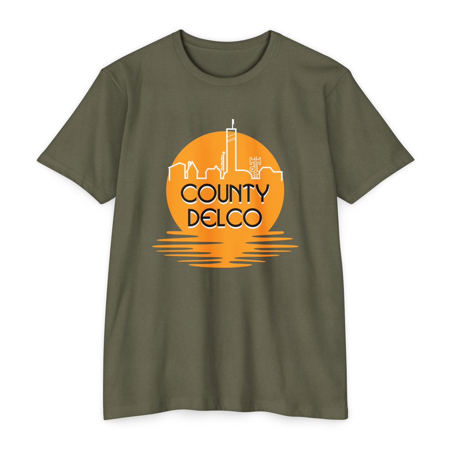 Sunset Skyline Delco CVC T-shirt