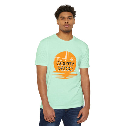 Sunset Skyline Delco CVC T-shirt