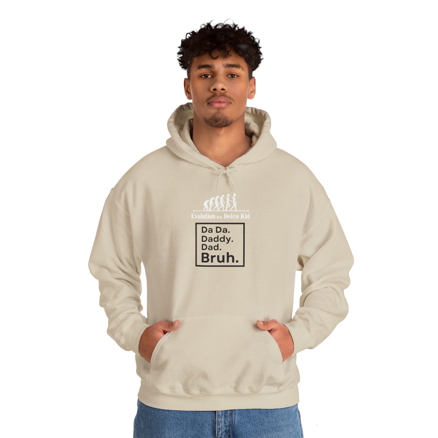 Evolution of a Delco Kid DAD Hoodie
