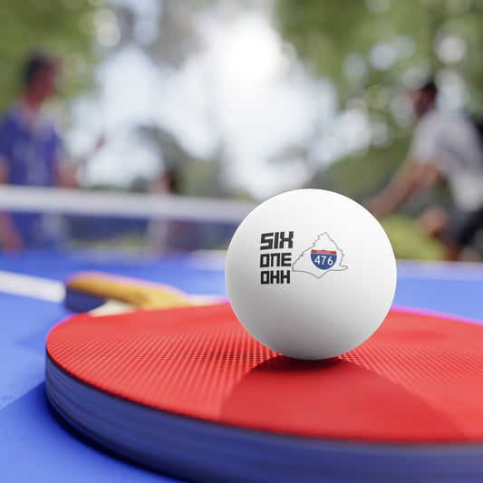 Ping Pong Balls, 6 pcs