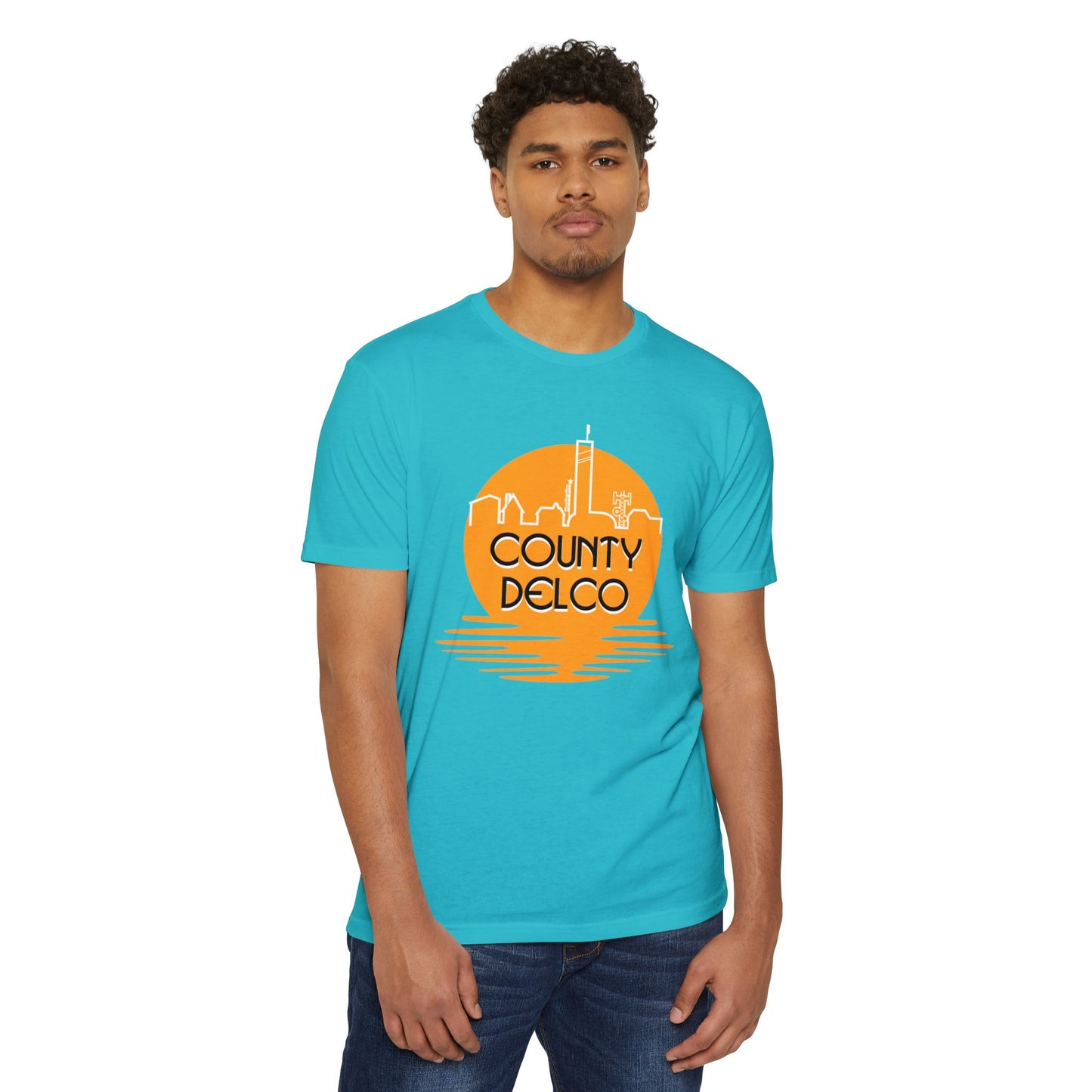 Sunset Skyline Delco CVC T-shirt