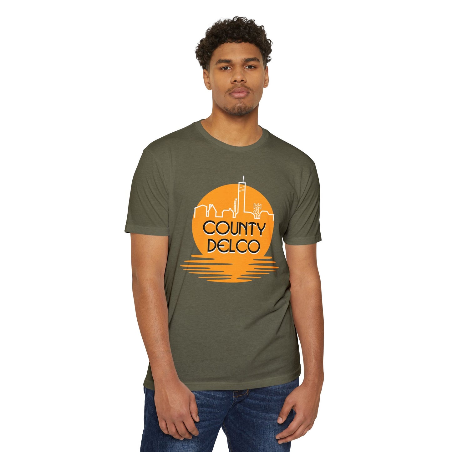 Sunset Skyline Delco CVC T-shirt