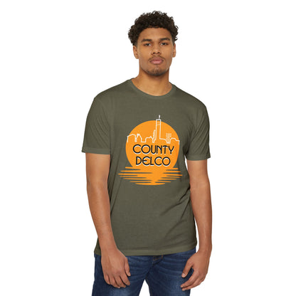 Sunset Skyline Delco CVC T-shirt