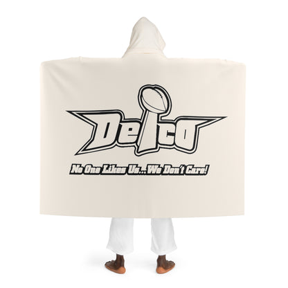 Hooded Sherpa Fleece Blanket