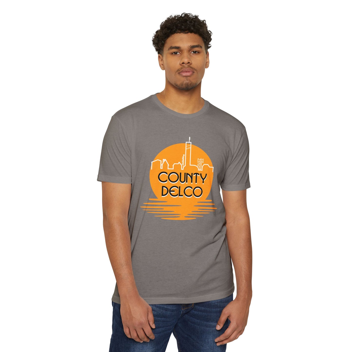 Sunset Skyline Delco CVC T-shirt