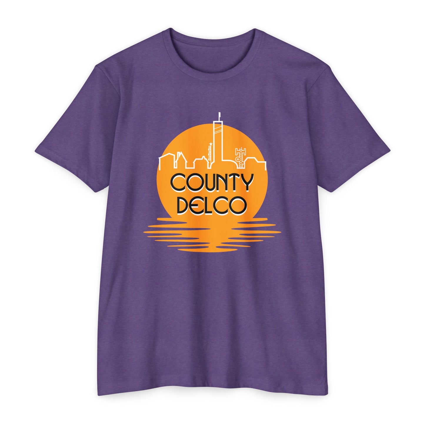 Sunset Skyline Delco CVC T-shirt