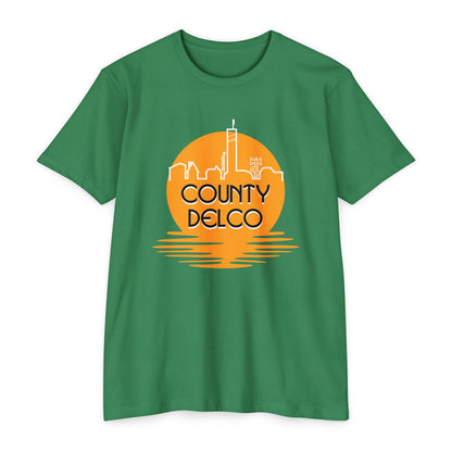 Sunset Skyline Delco CVC T-shirt