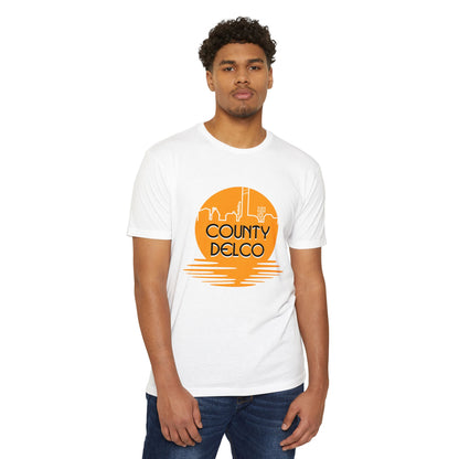 Sunset Skyline Delco CVC T-shirt