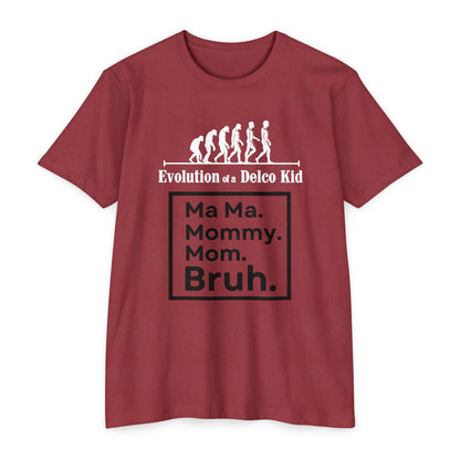 Evolution of a Delco Kid MOM CVC T-shirt