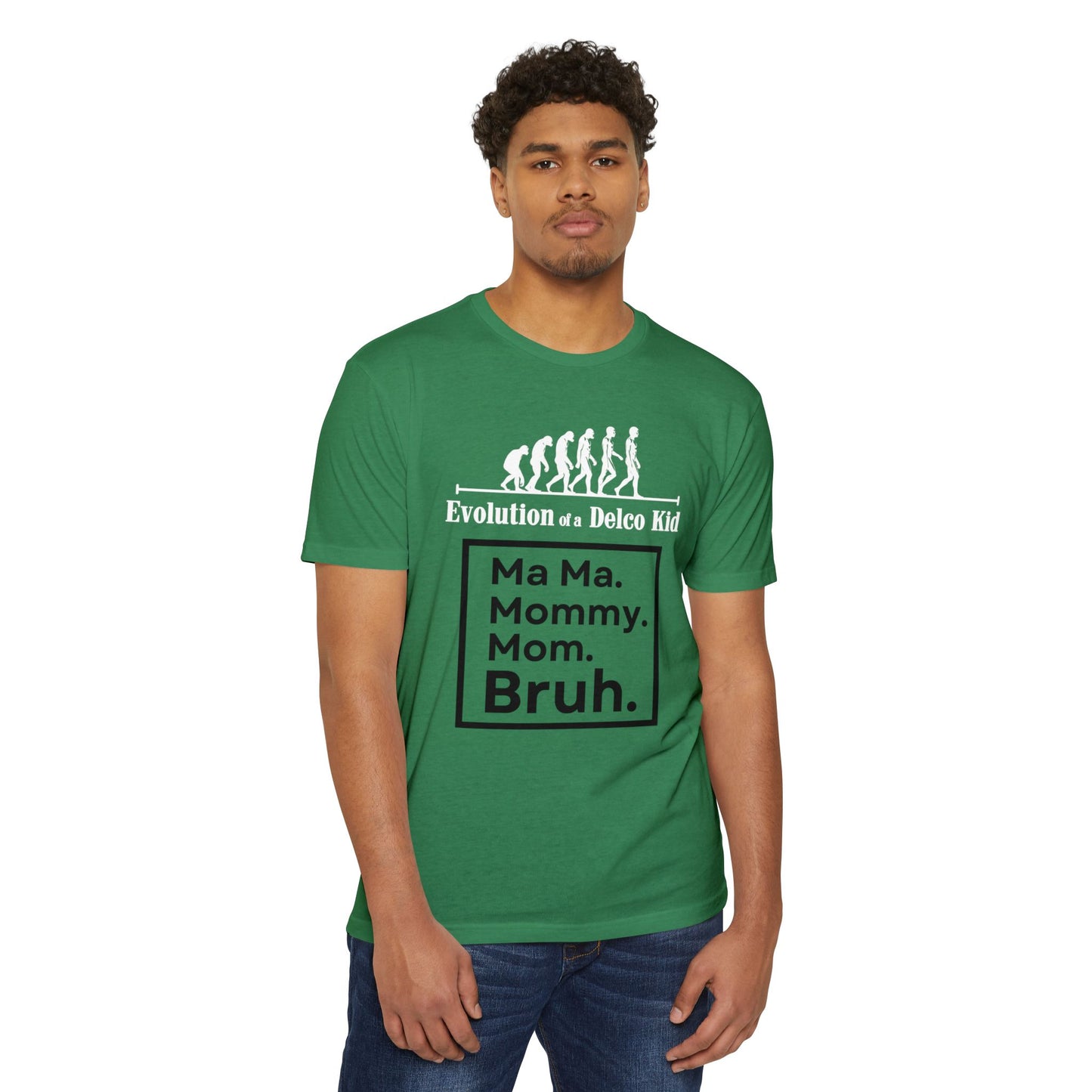 Evolution of a Delco Kid MOM CVC T-shirt