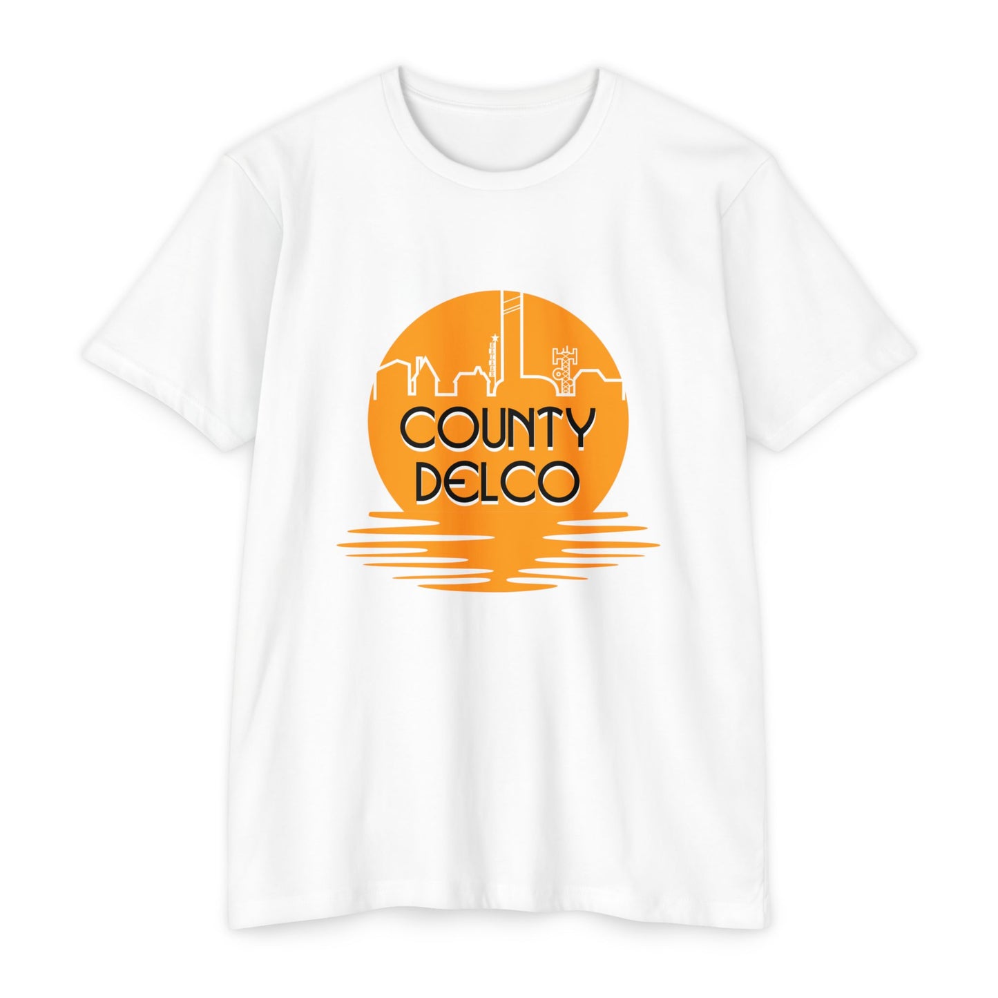 Sunset Skyline Delco CVC T-shirt