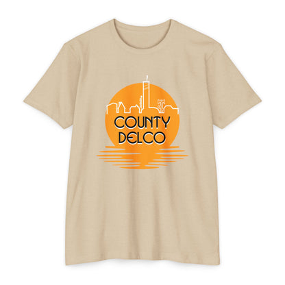Sunset Skyline Delco CVC T-shirt