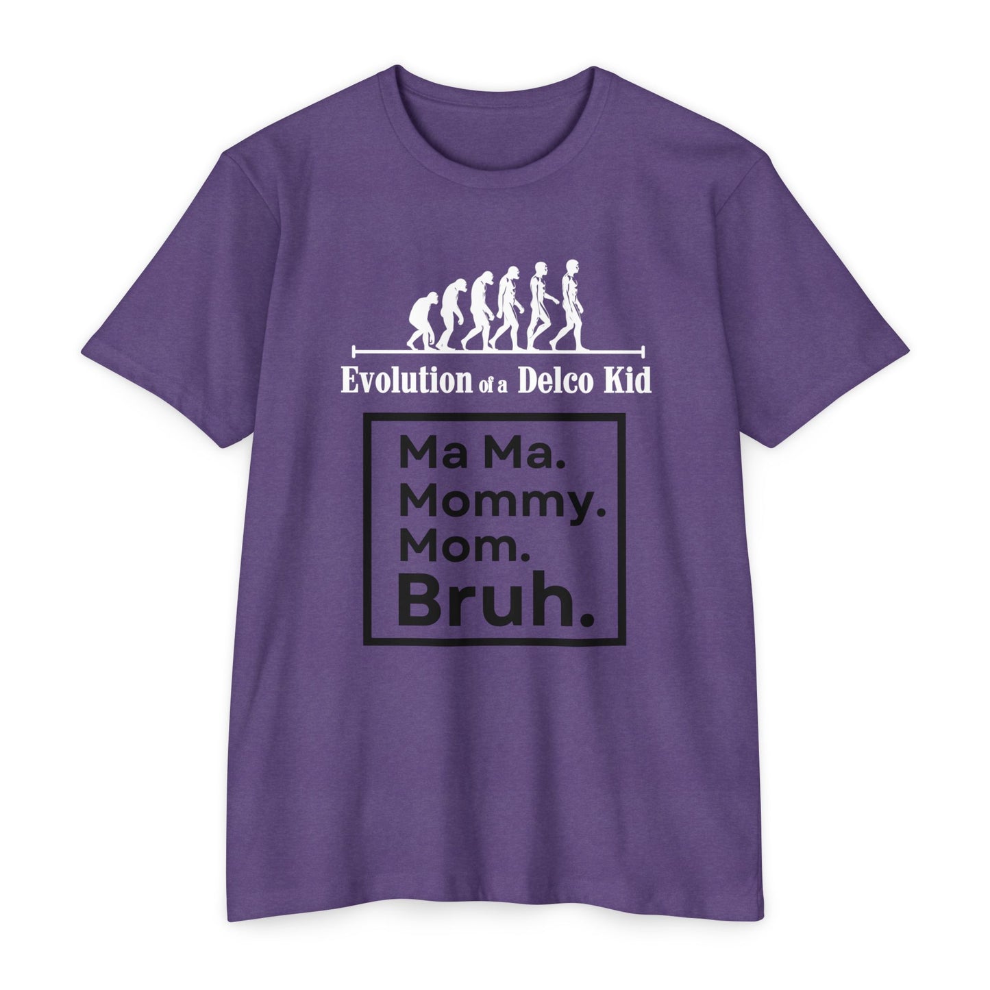 Evolution of a Delco Kid MOM CVC T-shirt
