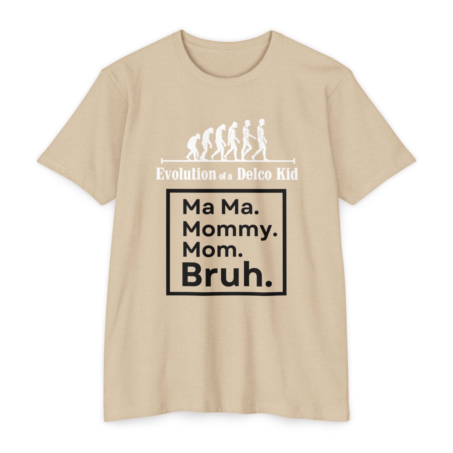 Evolution of a Delco Kid MOM CVC T-shirt